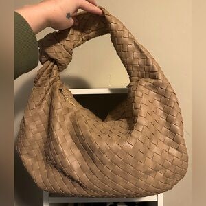 Anthropologie Woven leather bag - Tan